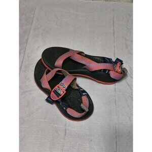 CHACO Z/1 Girl's Size 3 Waterproof Sports Sandals Salmon Gray Summer Hiking